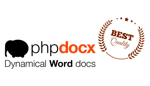 phpdocx is a standard in its field with more than ten thousand users